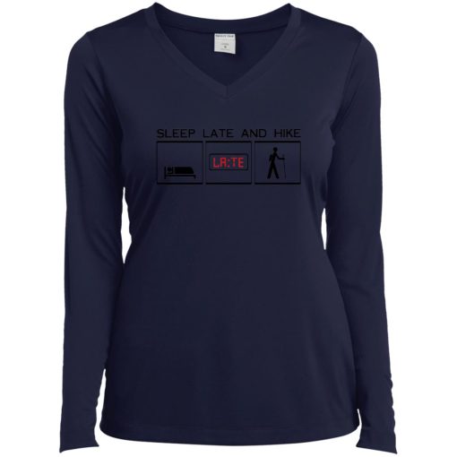 LST353LS Sport-Tek Ladies Long Sleeve Performance V-Neck - Image 3